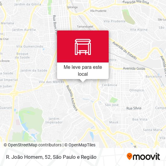 R. João Homem, 52 mapa