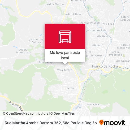 Rua Martha Aranha Dartora 362 mapa