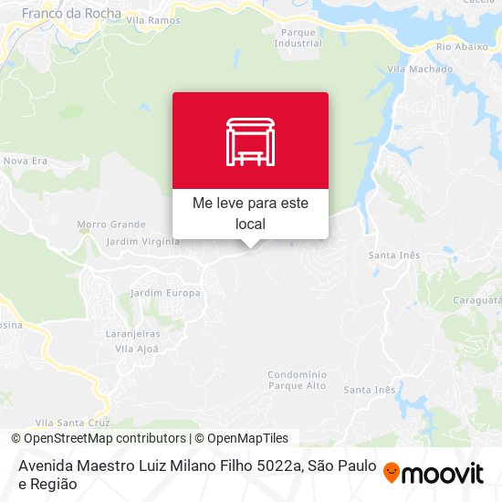 Avenida Maestro Luiz Milano Filho 5022a mapa