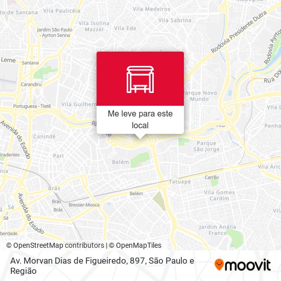 Av. Morvan Dias de Figueiredo, 897 mapa