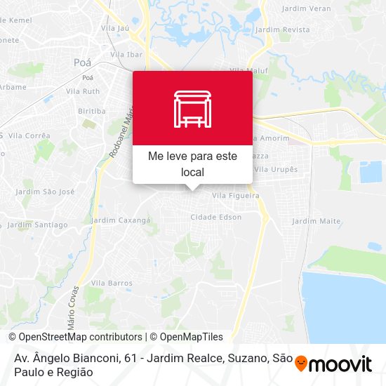 Av. Ângelo Bianconi, 61 - Jardim Realce, Suzano mapa
