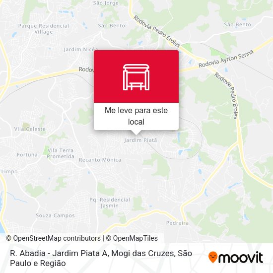 R. Abadia - Jardim Piata A, Mogi das Cruzes mapa