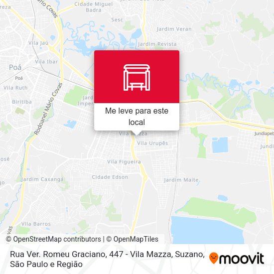 Rua Ver. Romeu Graciano, 447 - Vila Mazza, Suzano mapa