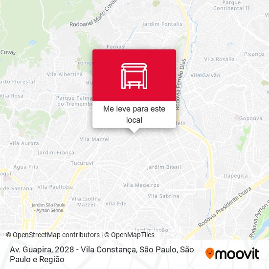 Av. Guapira, 2028 - Vila Constança, São Paulo mapa