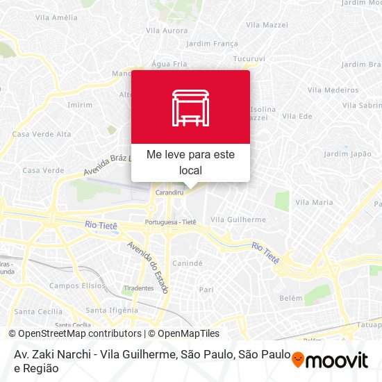 Av. Zaki Narchi - Vila Guilherme, São Paulo mapa