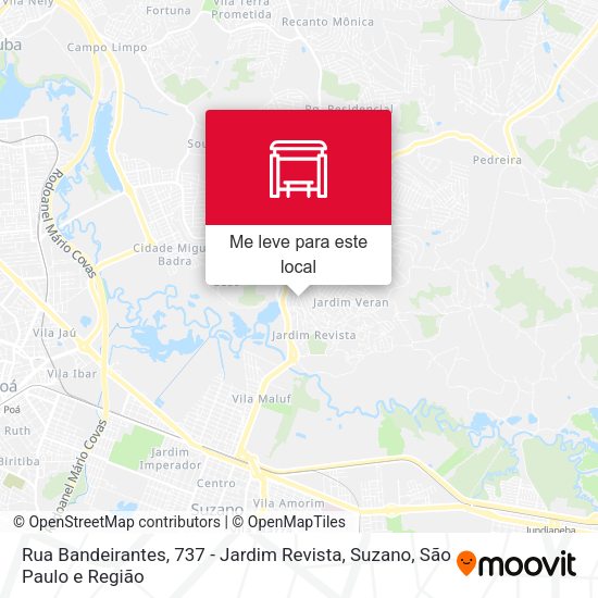 Rua Bandeirantes, 737 - Jardim Revista, Suzano mapa