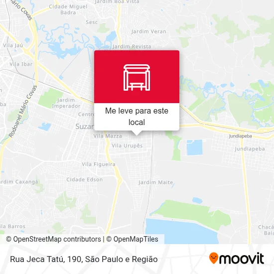 Rua Jeca Tatú, 190 mapa