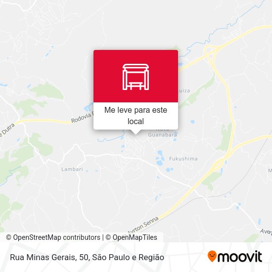 Rua Minas Gerais, 50 mapa