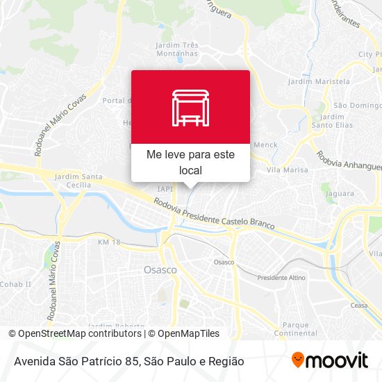 Avenida São Patrício 85 mapa