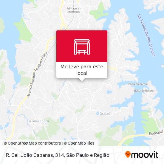 R. Cel. João Cabanas, 314 mapa