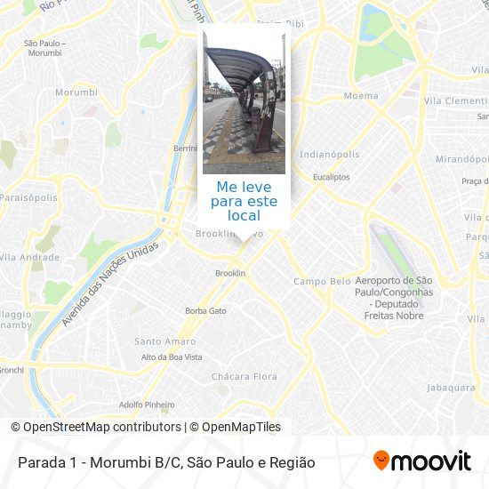 Parada 1 - Morumbi B/C mapa