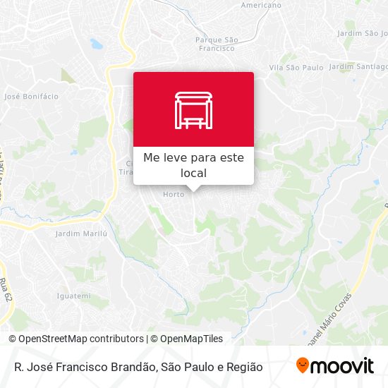 R. José Francisco Brandão mapa