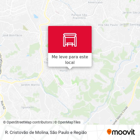R. Cristovão de Molina mapa