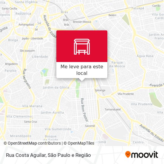 Rua Costa Aguilar mapa