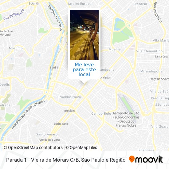 Parada 1 - Vieira de Morais C / B mapa