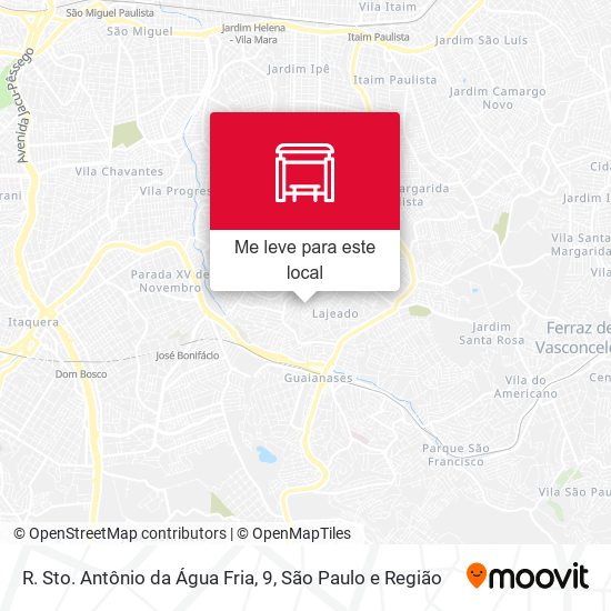 R. Sto. Antônio da Água Fria, 9 mapa