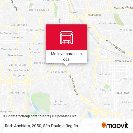 Rod. Anchieta, 2050 mapa