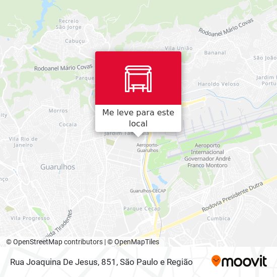 Rua Joaquina De Jesus, 851 mapa