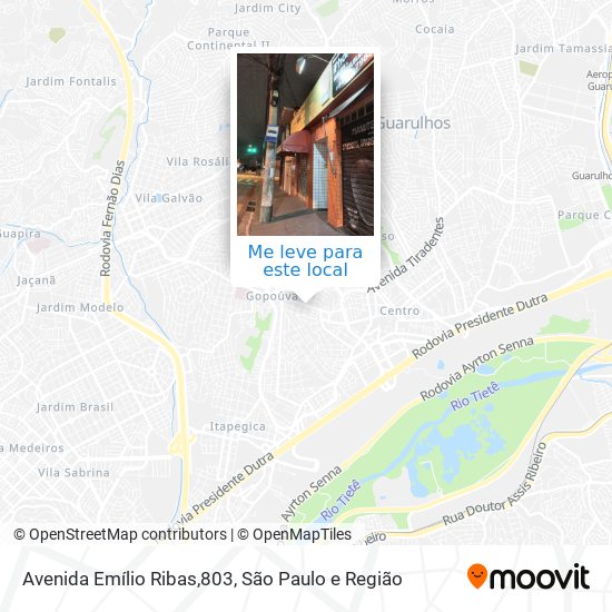 Avenida Emílio Ribas,803 mapa
