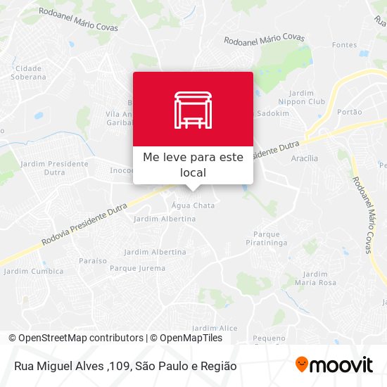 Rua Miguel Alves ,109 mapa