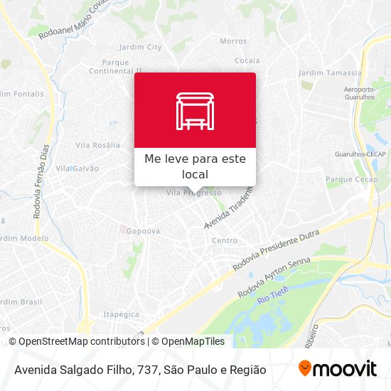 Avenida Salgado Filho, 737 mapa