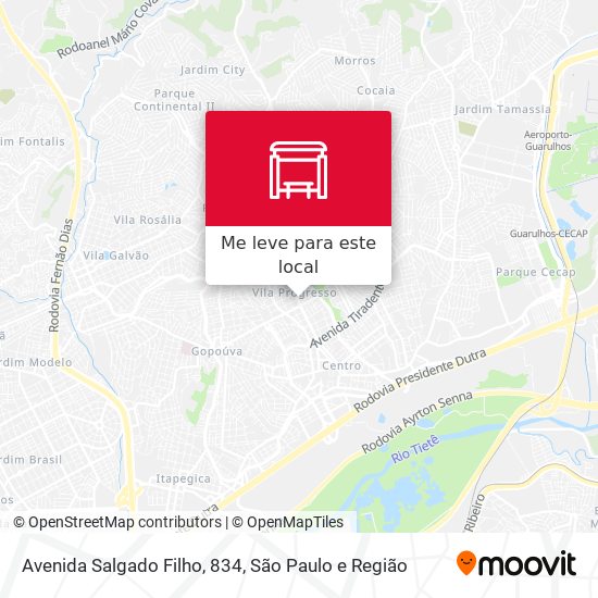 Avenida Salgado Filho, 834 mapa
