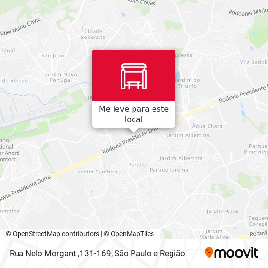 Rua Nelo Morganti,131-169 mapa