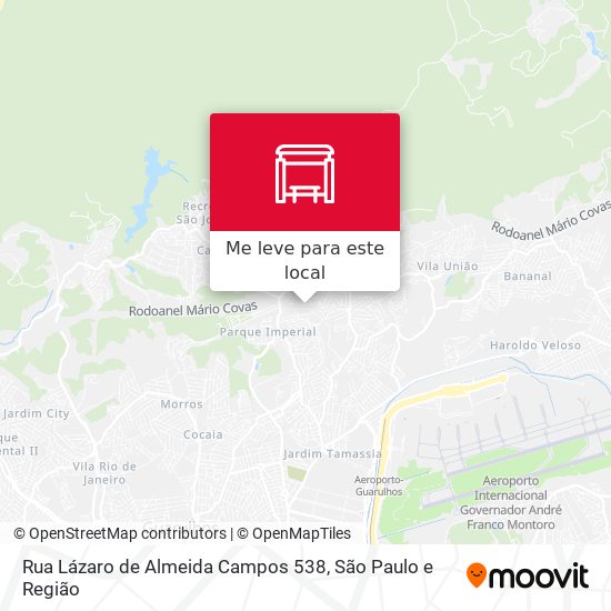 Rua Lázaro de Almeida Campos 538 mapa