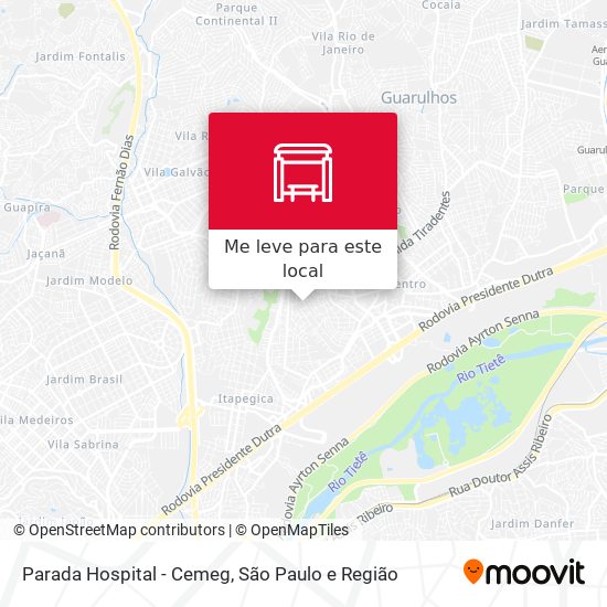 Parada Hospital - Cemeg mapa