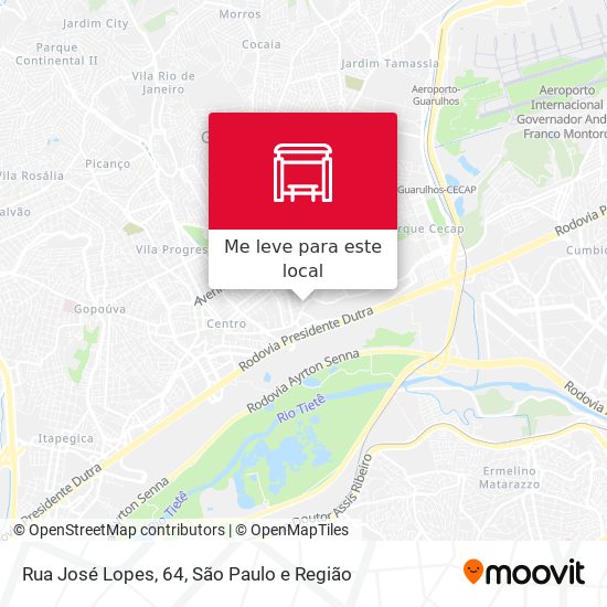 Rua José Lopes, 64 mapa