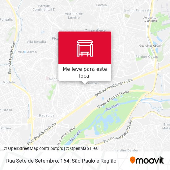 Rua Sete de Setembro, 164 mapa