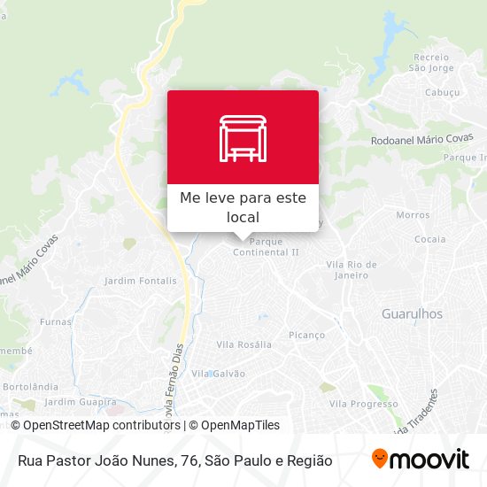 Rua Pastor João Nunes, 76 mapa