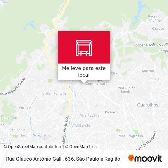 Rua Glauco Antônio Galli, 636 mapa