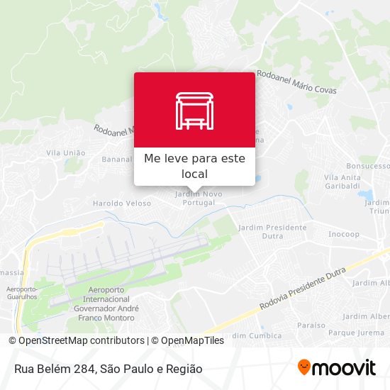 Rua Belém 284 mapa