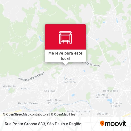 Rua Ponta Grossa 833 mapa
