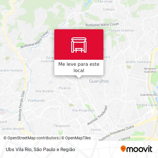 Ubs Vila Rio mapa