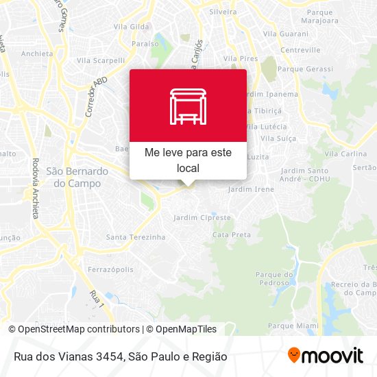 Rua dos Vianas 3454 mapa
