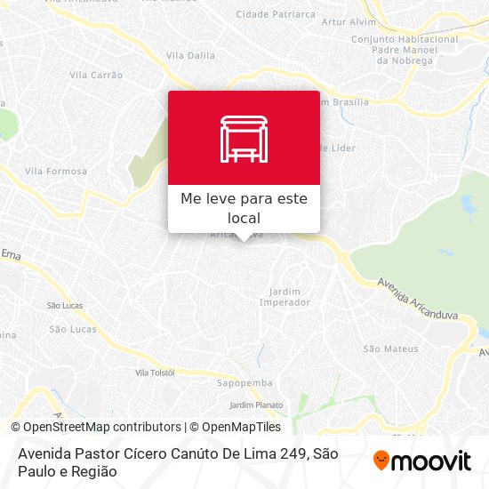 Avenida Pastor Cícero Canúto De Lima 249 mapa