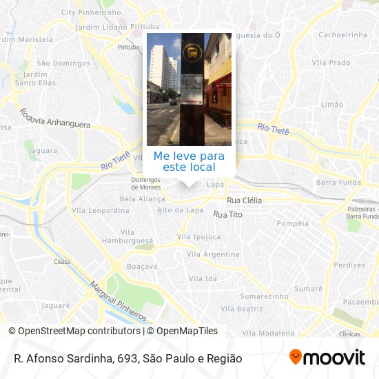 R. Afonso Sardinha, 693 mapa