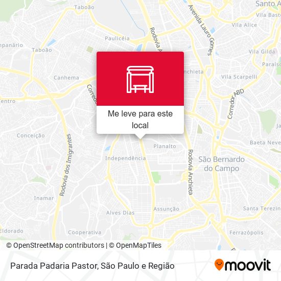 Parada Padaria Pastor mapa