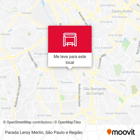 Parada Leroy Merlin mapa