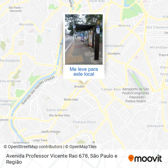 Avenida Professor Vicente Rao 678 mapa