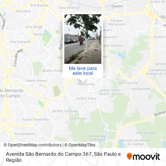 Avenida São Bernardo do Campo 367 mapa