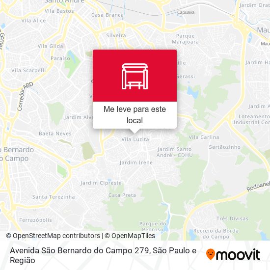 Avenida São Bernardo do Campo 279 mapa