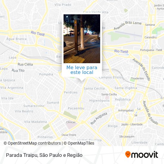 Parada Traipu mapa