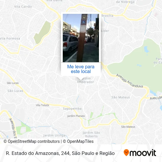 R. Estado do Amazonas, 244 mapa