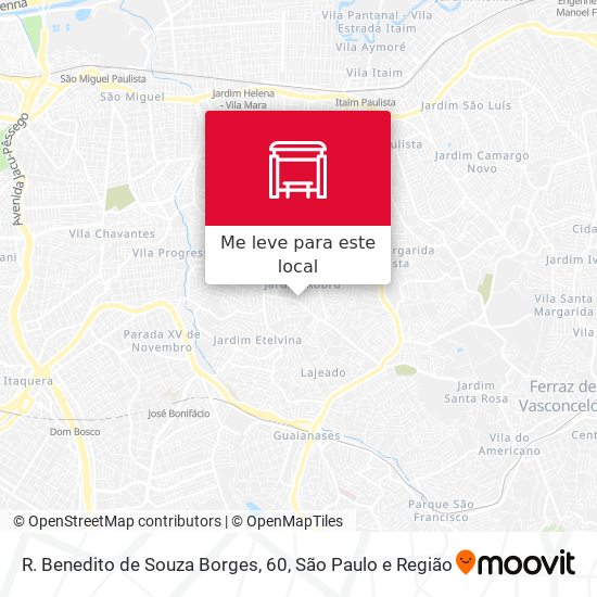 R. Benedito de Souza Borges, 60 mapa