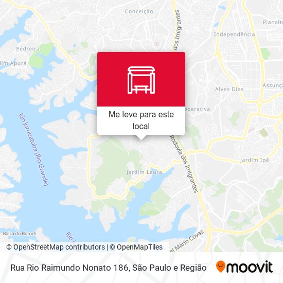 Rua Rio Raimundo Nonato 186 mapa