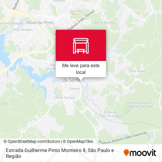 Estrada Guilherme Pinto Monteiro 8 mapa