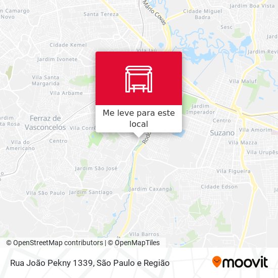 Rua João Pekny 1339 mapa